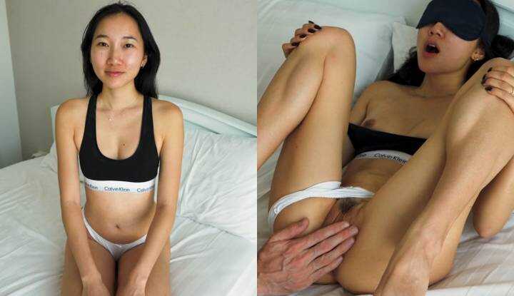 Luna Okko很喜欢这次男友送的礼物，蒙眼调教真的是太爽了