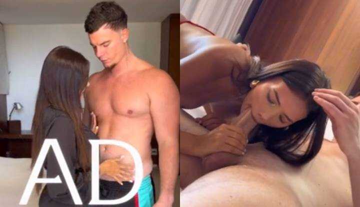 Adrien laurent与Mymy Ibnn的吃精合作派对，不知这顿有没有喂饱你