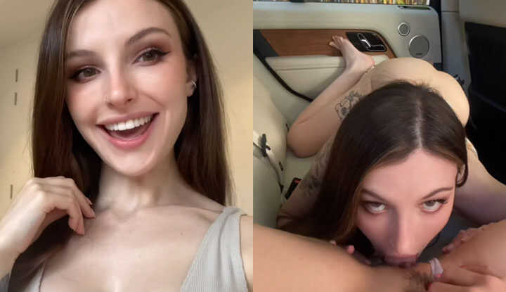 我和好闺蜜有个不为人知的秘密，他总爱在野外露出，和舔我的小淫穴