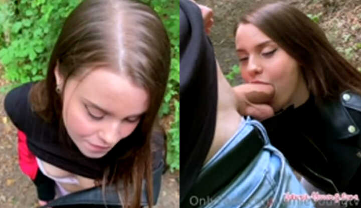 Jamie Young 在森林里调皮玩弄