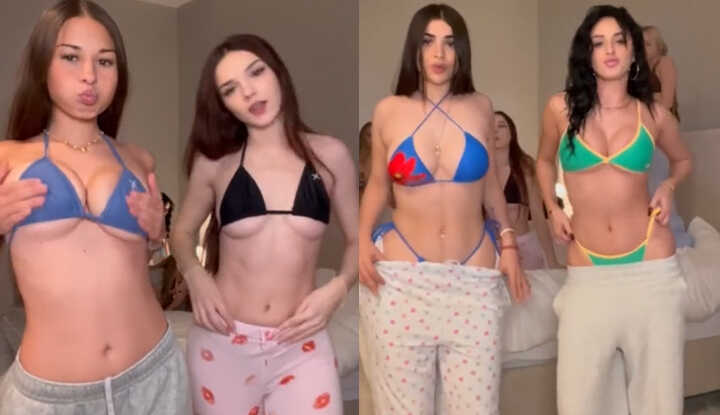 Sophie Rain 跟姊妹一起的睡衣派对