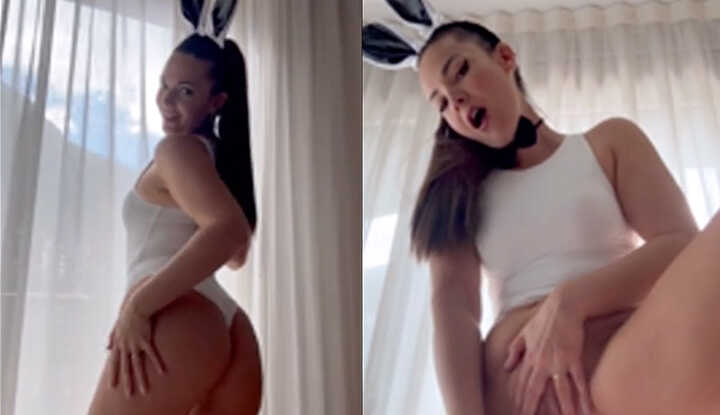 Ava Moore-火辣兔女郎在窗边玩弄小穴 Onlyfans video leaked