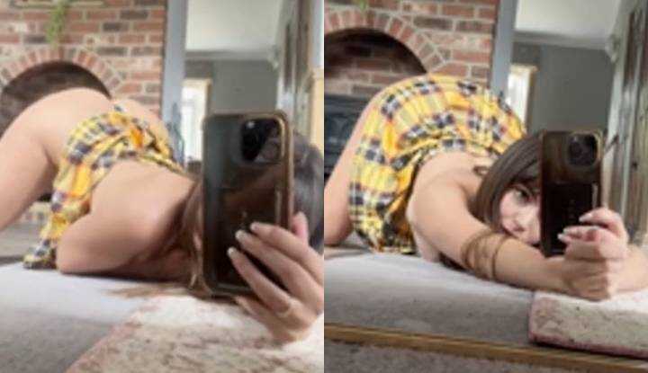 leah ray-在地上当一只小母狗诱惑你 Onlyfans video leaked