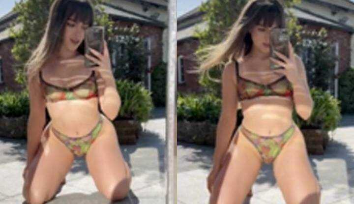leah ray-看到镜子里检视一下性感的身材 Onlyfans video leaked
