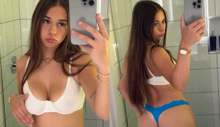 Sophie Rain在厕所里摇摇屁股 OnlyFans video leaked