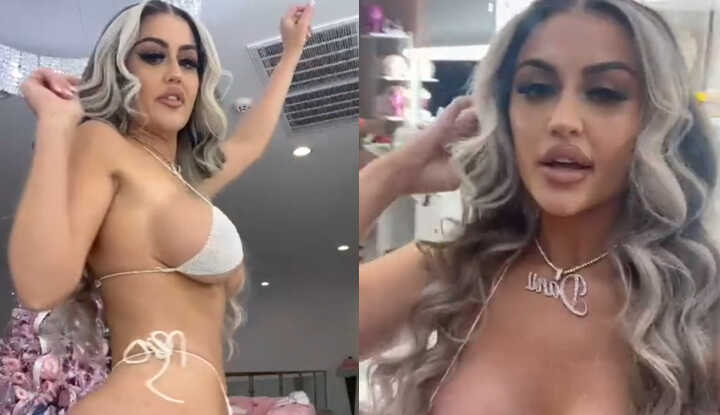 Danii Banks-性感巨乳女孩准备拆开礼物 Onlyfans video leaked