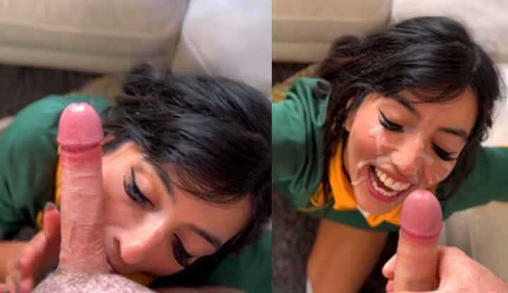 Aaliyah Yasin-我得让在她的脸上喷精，美女才会开心。