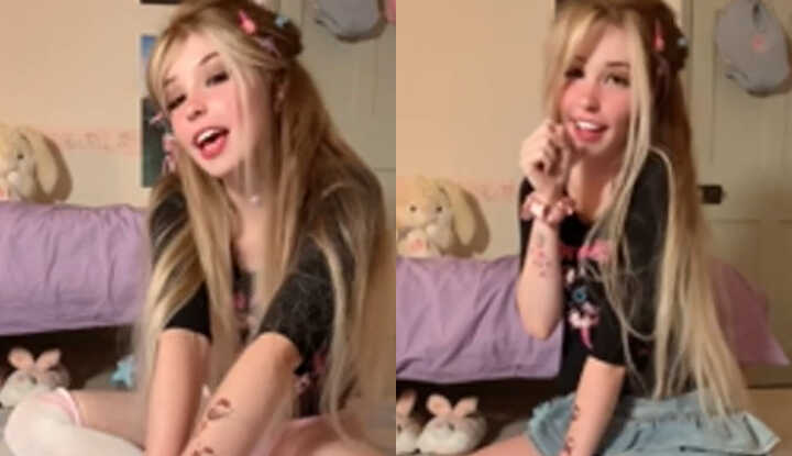 Belle Delphine-穿上可爱迷你裙诱惑你 Onlyfans video leaked