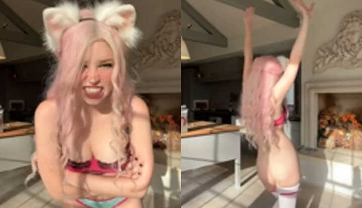 Belle Delphine-可爱小猫女跳裸舞 Onlyfans video leaked