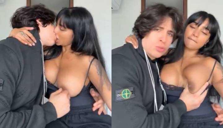 Youssef khelil-穿着黑热性感睡衣露出大奶勾引 Onlyfans video leaked