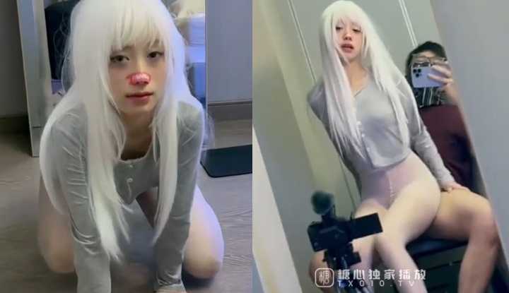 调教性奴专场 指挥调教白毛小母狗 对镜骑乘榨汁性奴 内射淫穴宫腔