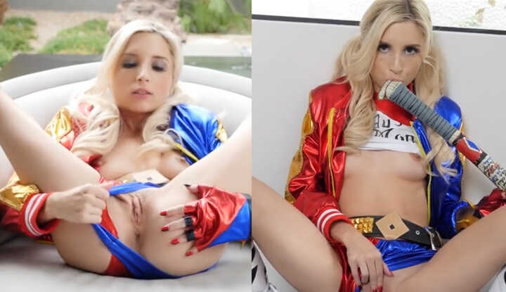 清纯女孩 Piper Perri 在万圣节渴望鸡巴胜过糖果