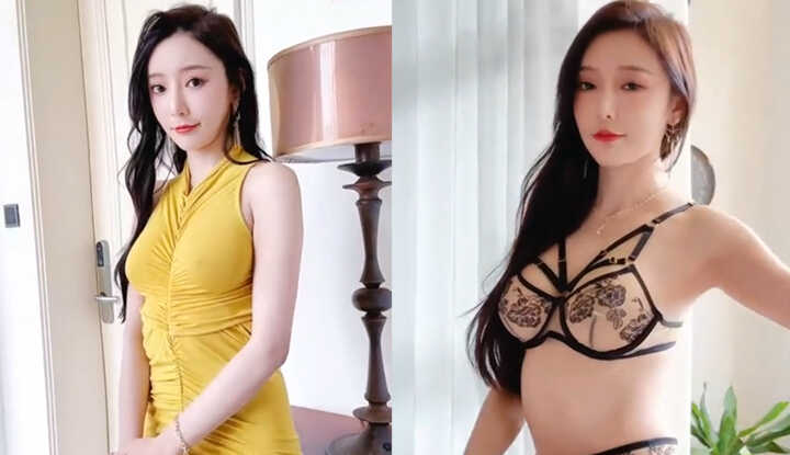 秀人网 Xiuren 王馨瑶yanni《黄色紧身裙》 1