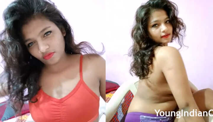 非常可爱的印度女孩，想要吸吮她的奶奶吗？