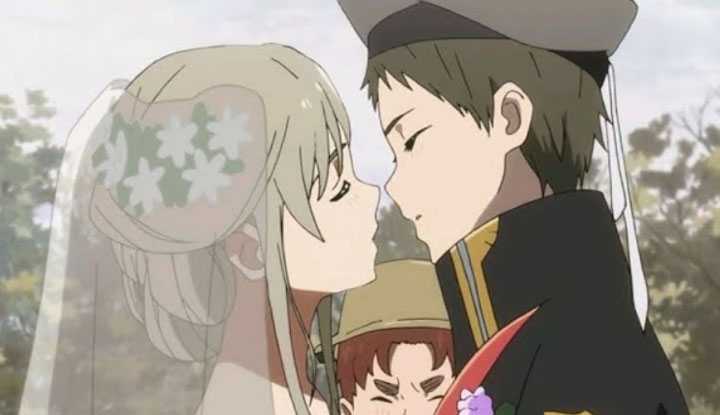 [动画屋泡芙呢][2021-03-23] 禁止生育的未来，相爱的男女被强硬拆散消除记忆！人类与怪物之女的催泪爱情动画《DARLING IN THE FRANXX/比翼之吻》END