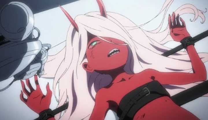 [动画屋泡芙呢][2021-02-23] 女主童年惨遭禁闭，沦为“活体实验”工具！男主一颗糖换一老婆？人类与怪物之女的高分科幻爱情动画《DARLING IN THE FRANXX/比翼之吻》中