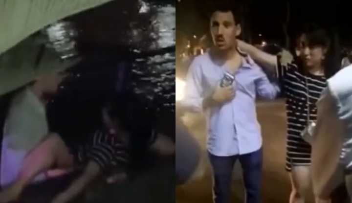 「成都兰桂坊野战」疯传片段！超骚妹子当众「吃洋屌」老外落跑...女的还下跪求带走!!