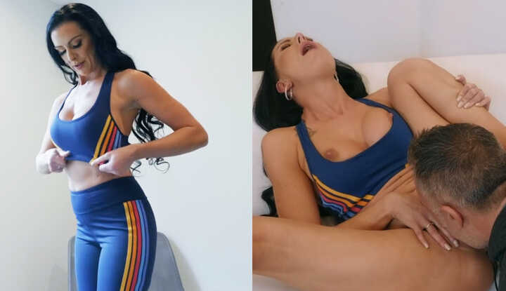 [欧美]  教练的鸡巴好硬，只好让我来帮你了！