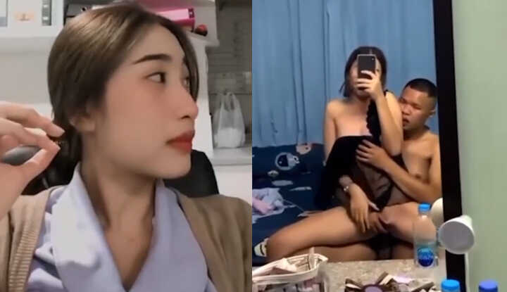 [泰国]  清纯害羞护士下班后反差做爱，自拍视频外流