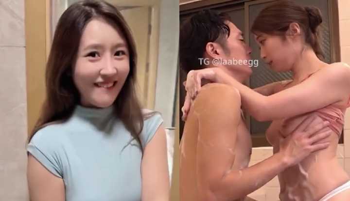 老公洗澡老婆三番四次闯入，饥渴想要吃大香蕉