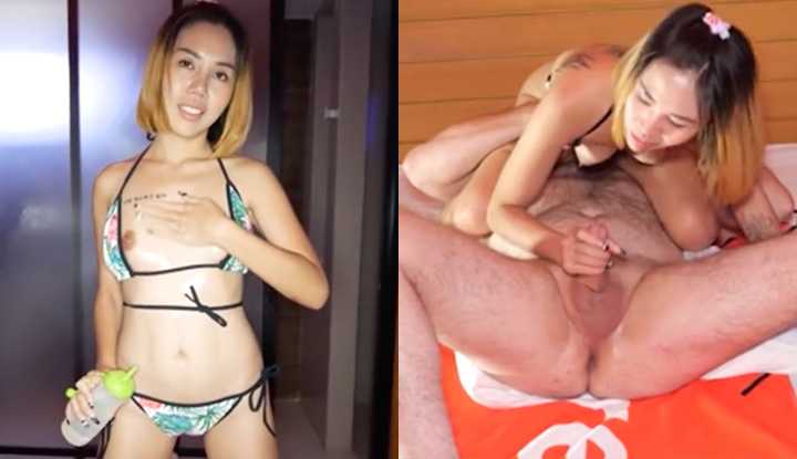 [泰国] 洋男到泰国旅游要体验正宗泰国浴，性感的短发女技师还加赠额外性服务～