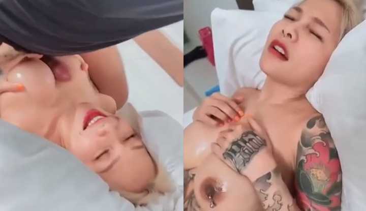 [泰国] 巨乳奶妹被猛操表情淫荡～小穴操完操大奶真是享受