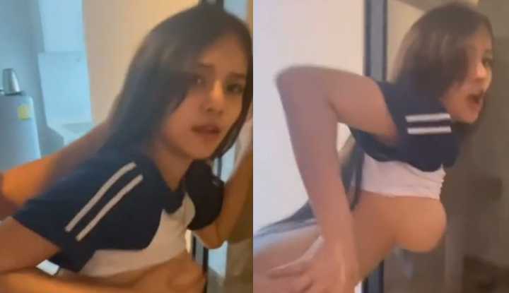 [泰国] 巨乳正妹穿学生服被干翻