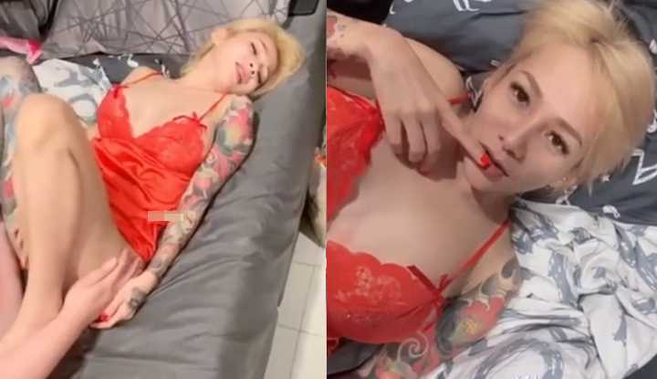 [泰国] 纹身巨乳女孩在家淫荡调戏自己的老公