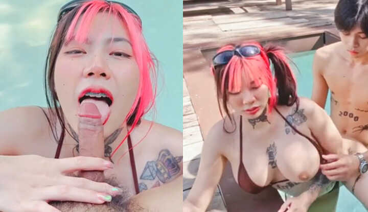 [泰国]  O站大神Irenkampong1，夏天到了来泳池边一起玩吗？