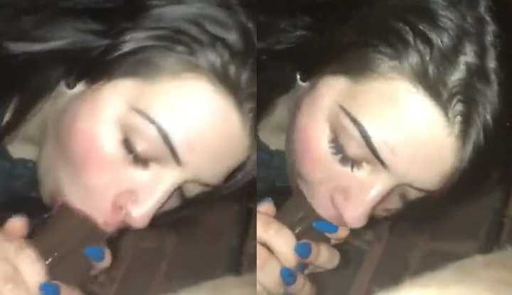 [欧美] 黑人的大屌就是如此美味，双手都无法掌握一口口吃下真满足