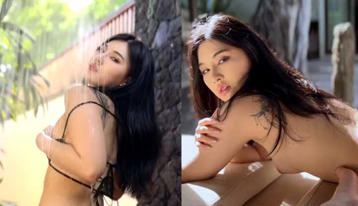 OF女博主 Misty 泳池边性感大尺度写真