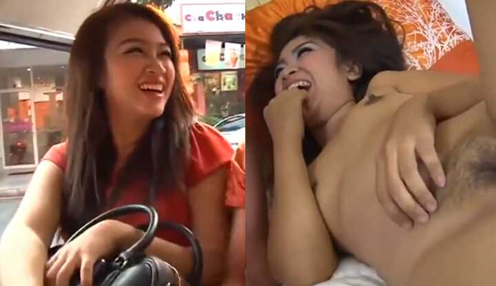 [泰国] 巨乳伴游美女早上出游，晚上床上游～