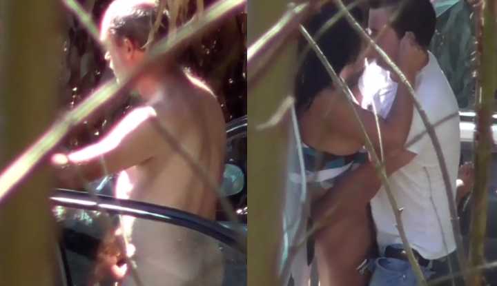 [欧美] 男人的周末就是这么朴实无华～开着小车到野外找肉感熟女来一炮3