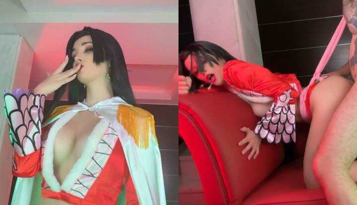 [欧美]  O站大神 aerytiefling～美女蛇姬再现，男友说蛇穴特别好肏