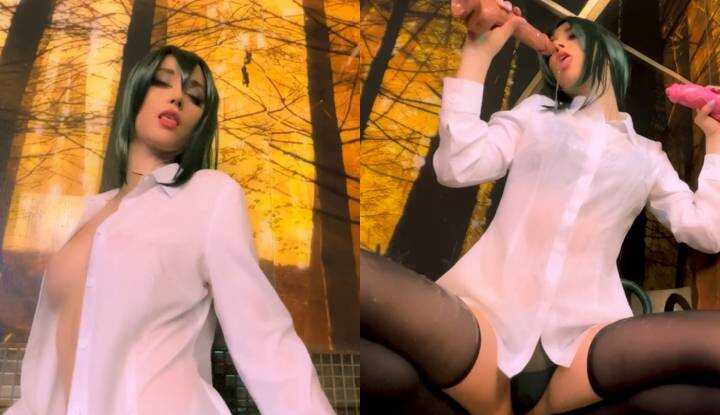 [欧美]  O站大神aerytiefling～饿到受不了，直接一次口交两根肉棒