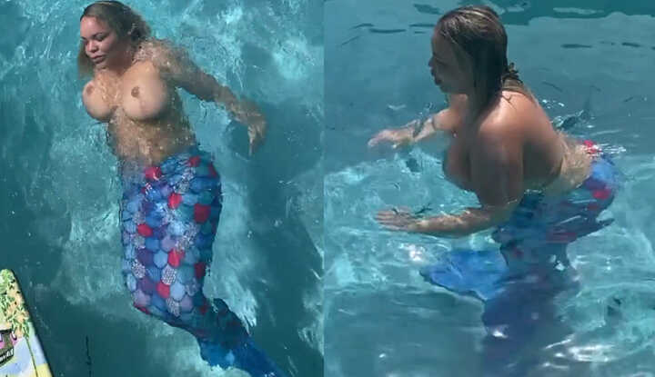 [欧美]  O站大神 巨乳性感人鱼Trisha Paytas