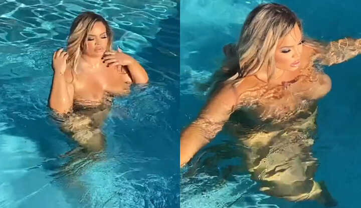 [欧美]  O站大神 Trisha Paytas夏天就想要在泳池玩水