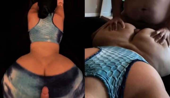 [欧美]  O站大神 Crystal Lust的巨臀人人爱，让粉丝用大屌磨蹭也舒服