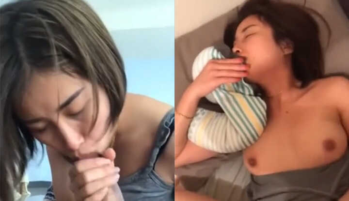 [泰国]  年轻人妻被性欲超强的老公口爆完，又接着抽插骚逼