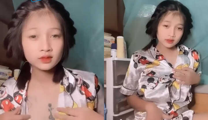 [泰国]  与女朋友的令人兴奋的通话，性感可爱的淫荡挖穴