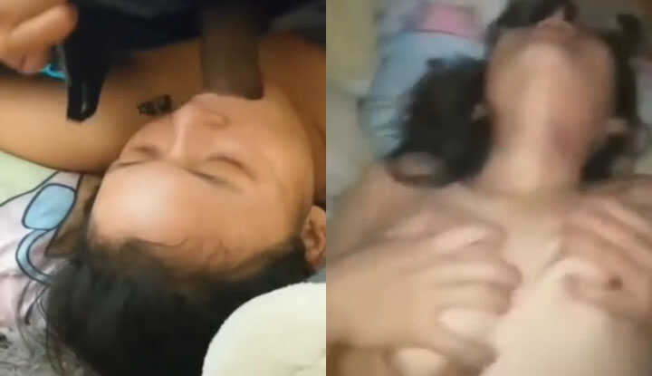 [泰国]  性感少女跟大鸡巴玩深喉，喜欢掐脖被干才刺激