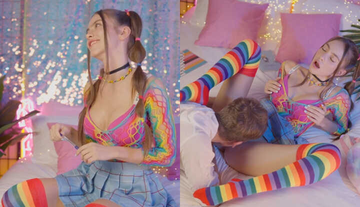 [欧美]  O站大神 SolaZola～周末就要涨男同学一起到家里学习