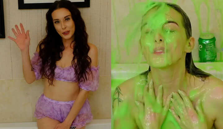 [欧美]  O站大神 反差甜心深渊巨口 lulublair在浴缸中裸身玩弄颜料