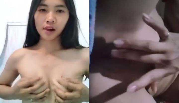 [泰国]  清纯美乳绍脱衣自拍，拍开美穴自摸特写