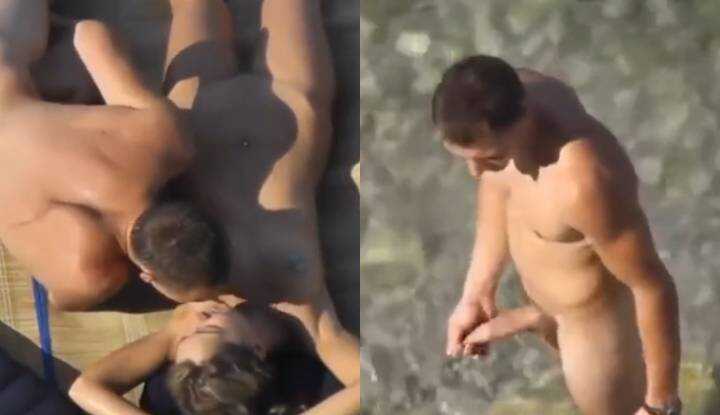 [欧美]  海边美女配大屌，小情侣趁四下无人赶紧亲密一番