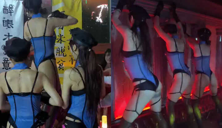 激情的夜晚！性感女郎的热舞表演真精彩～