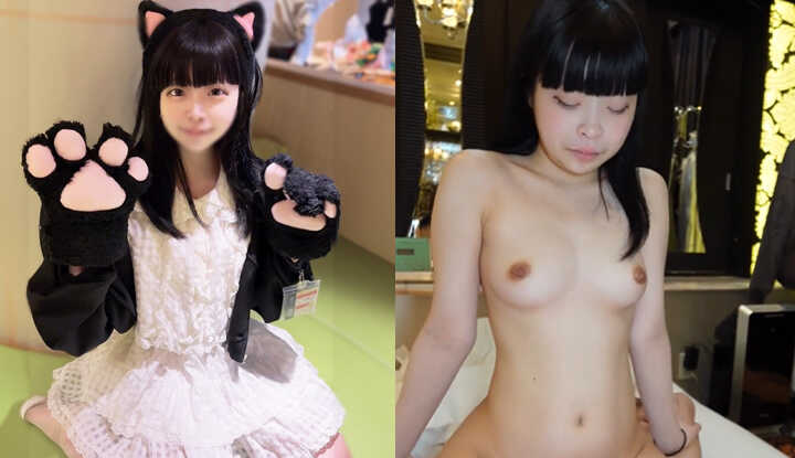 [FC2]  147公分娇小18岁女仆咖啡厅女孩，拥有童颜特征 (FC2-PPV-4666498)