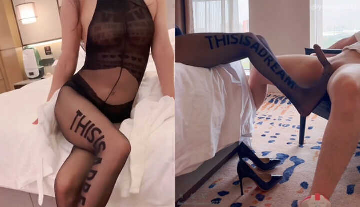 推特女神是幼薇儿，看到性感美足就让你硬梆梆