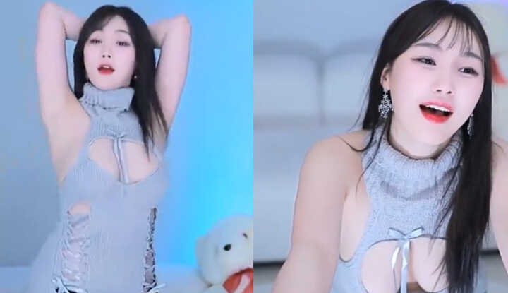 [韩国] 性感主播直播间热舞，今天想要被你脱光光