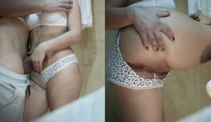 [欧美]  O站大神 NTR夫妻 hotcouplelovelysex，废物老公只能锁著屌看这老婆被侵犯